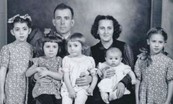 Михаил Хомяк с семьей в эмиграции, 1950-е гг.